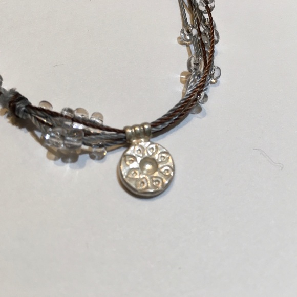 Peyote Bird 925 Sterling Silver Silk Bead Necklace - Picture 3 of 8